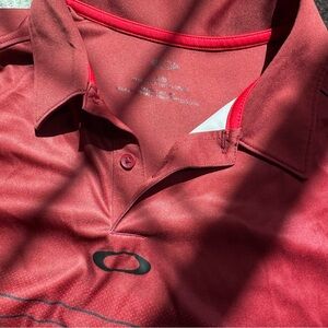 Oakley Red Performance Polo Shirt